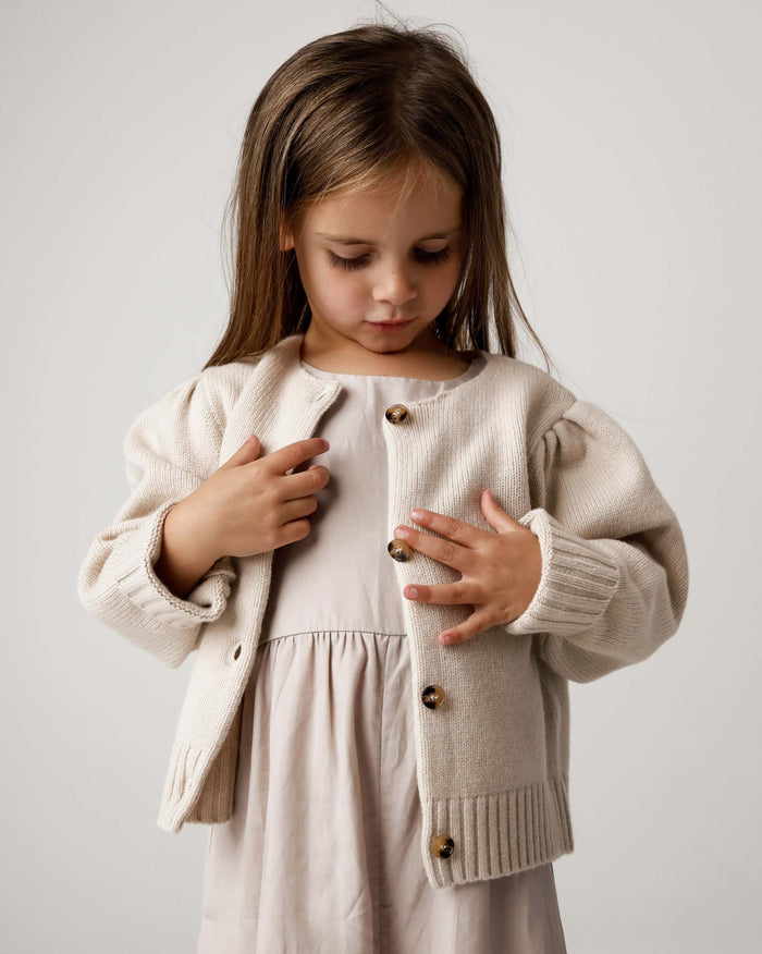 Donsje Amynda Merino Wool Cardigan | Soft Sand