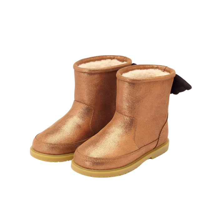 Donsje Angela Boots | Wings | Bronze Metallic Leather