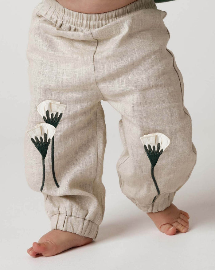 Donsje Anje Linen Trousers | Poppy | Soft Sand