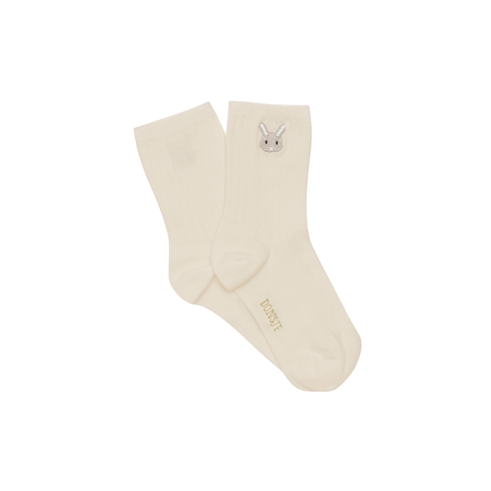 donsje Bell Socks | Bunny | Warm White