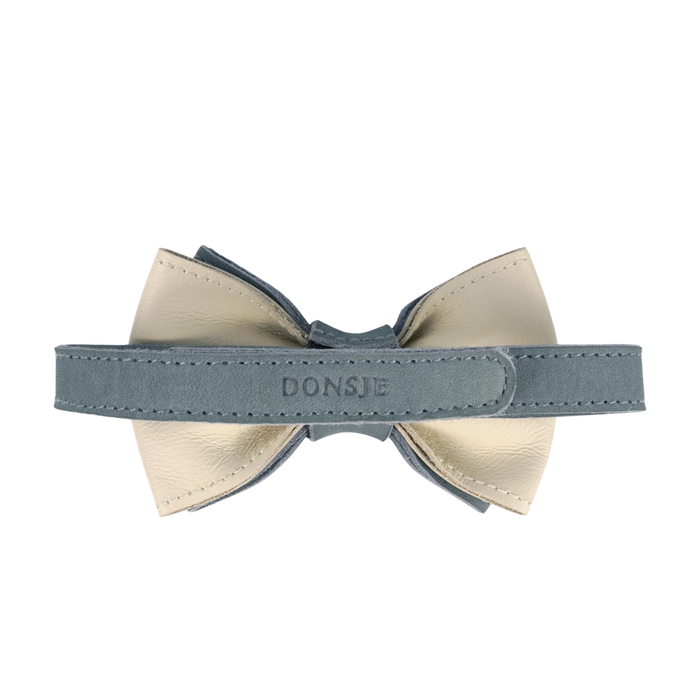 Donsje Benjamyn Bow Tie | Blue Stone Leather