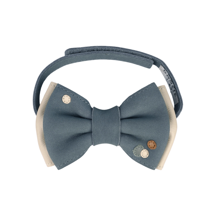 Donsje Benjamyn Bow Tie | Blue Stone Leather