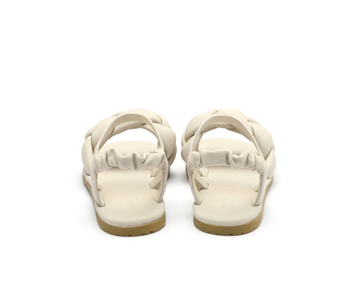Donsje Benz Sandals | Cream Sheep Leather