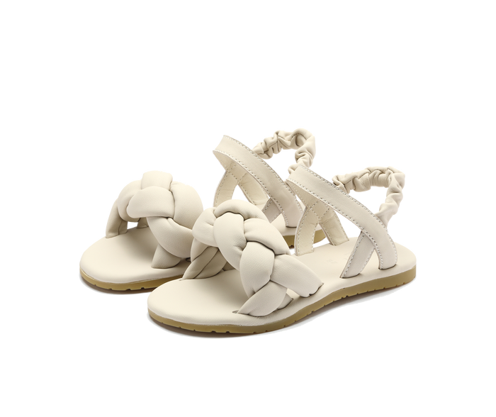 Donsje Benz Sandals | Cream Sheep Leather