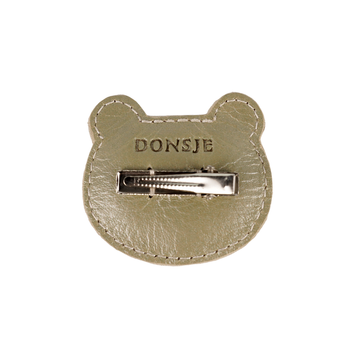 Donsje Blinc Clip | Bear | Champagne Metallic Leather