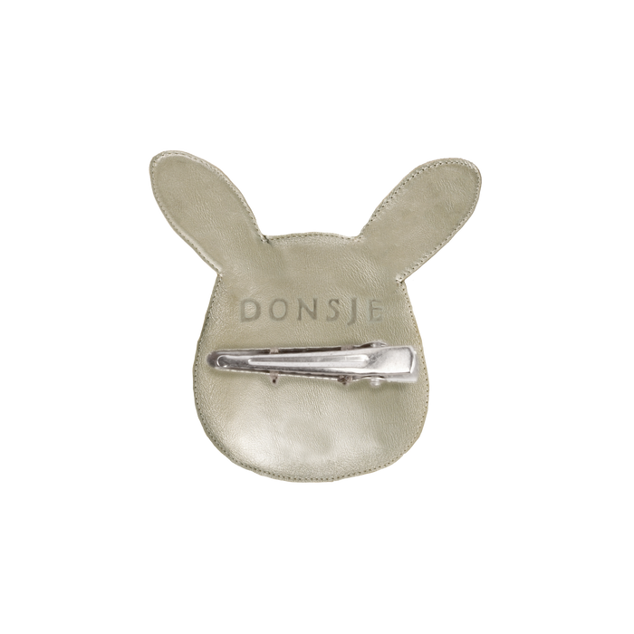 Donsje Blinc Clip | Bunny | Champagne Metallic Leather