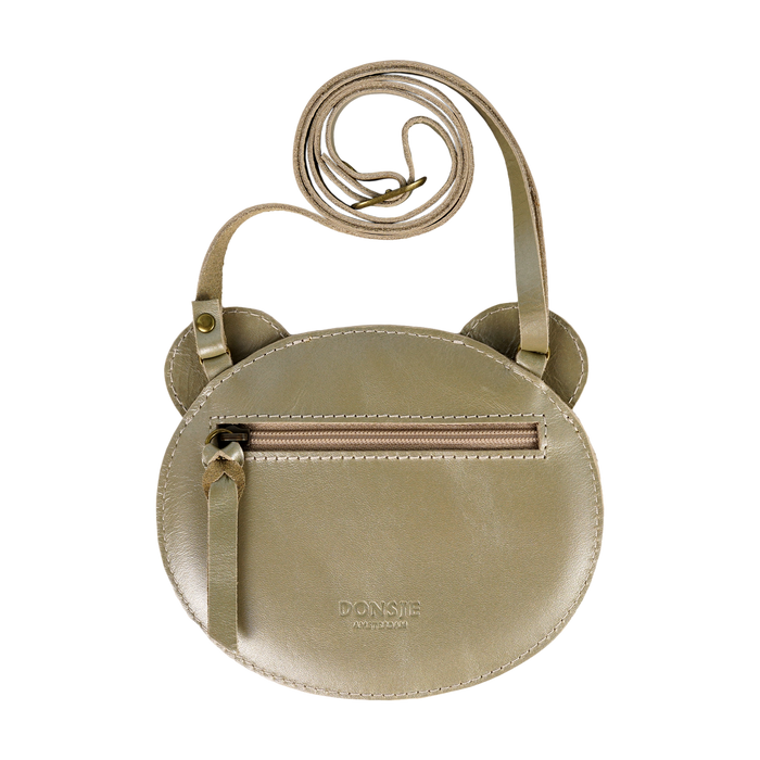 Donsje Blinc Purse | Bear | Champagne Metallic Leather