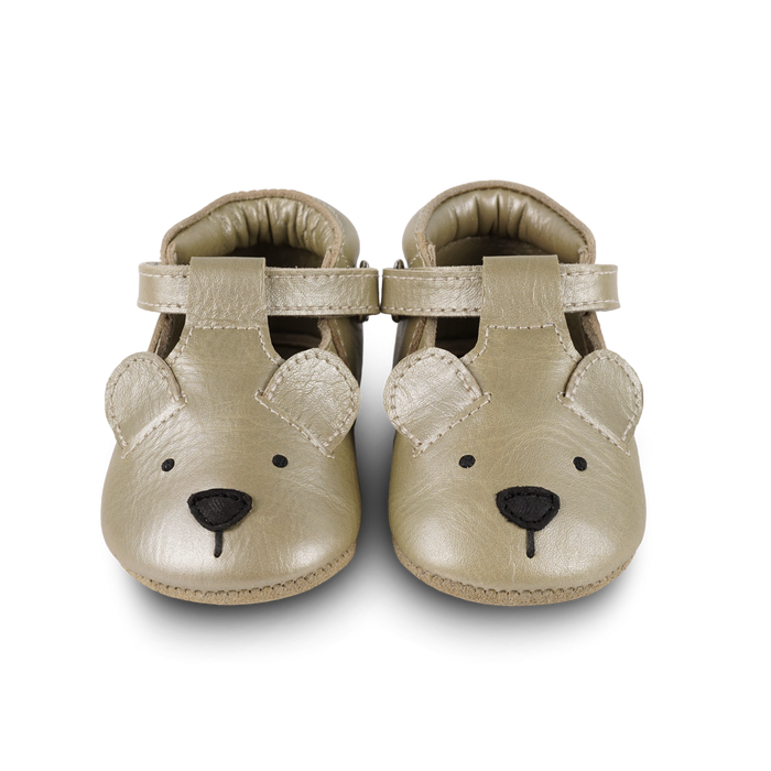 Donsje Blinc Shoes | Bear | Champagne Metallic Leather