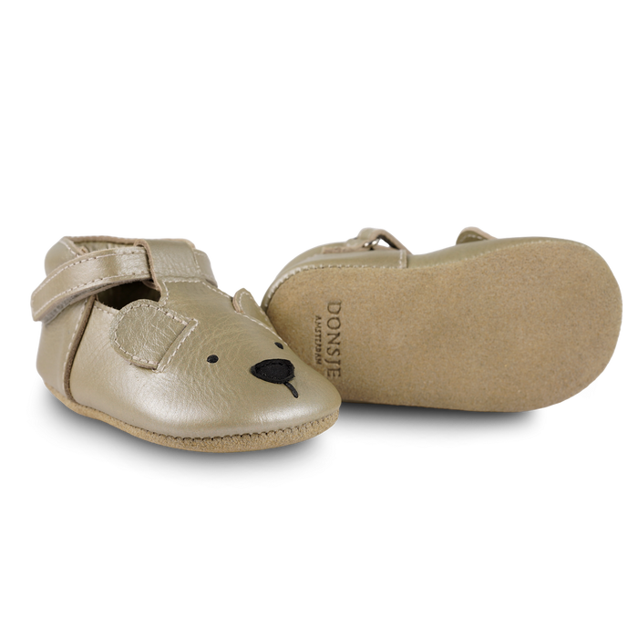 Donsje Blinc Shoes | Bear | Champagne Metallic Leather