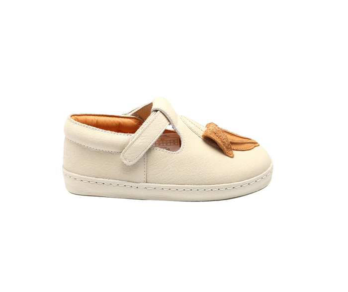 Donsje Bowi Shoes | Banana | Cream Betting Leather