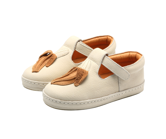 donsje Bowi Shoes | Banana | Cream Betting Leather