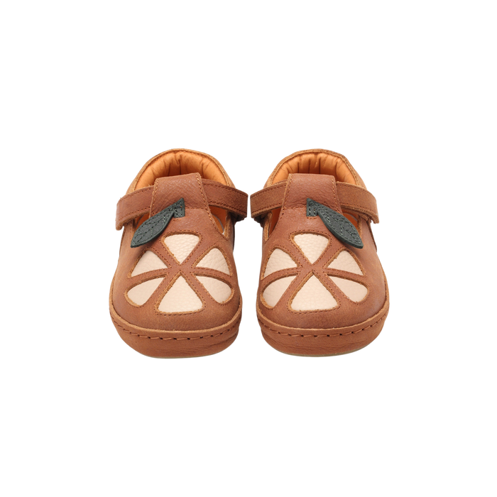 Donsje Bowi Shoes | Grapefruit | Walnut Leather