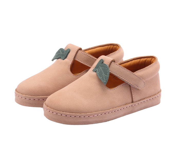 donsje Bowi Shoes | Peach | Coral Betting Leather