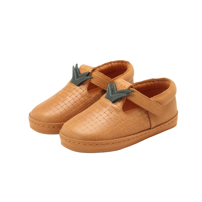 donsje Bowi Shoes | Pineapple | Caramel Leather