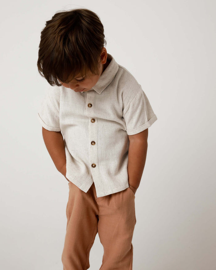 Donsje Brammie Shirt | Warm White Melange