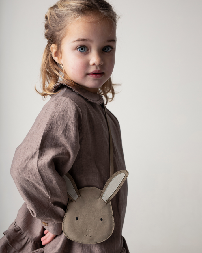 Donsje Britta Classic Purse | Bunny | Taupe Nubuck