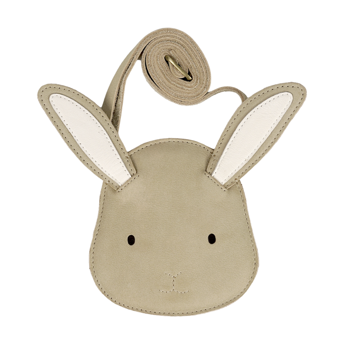 donsje Britta Classic Purse | Bunny | Taupe Nubuck