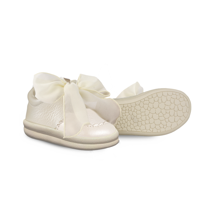 Donsje Brookli Sneakers | Off White Metallic Leather