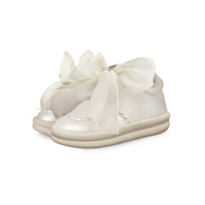 Donsje Brookli Sneakers | Off White Metallic Leather