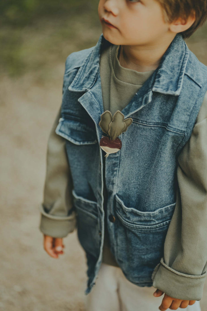 Donsje Busi Clip | Radish | Berry Red Nubuck