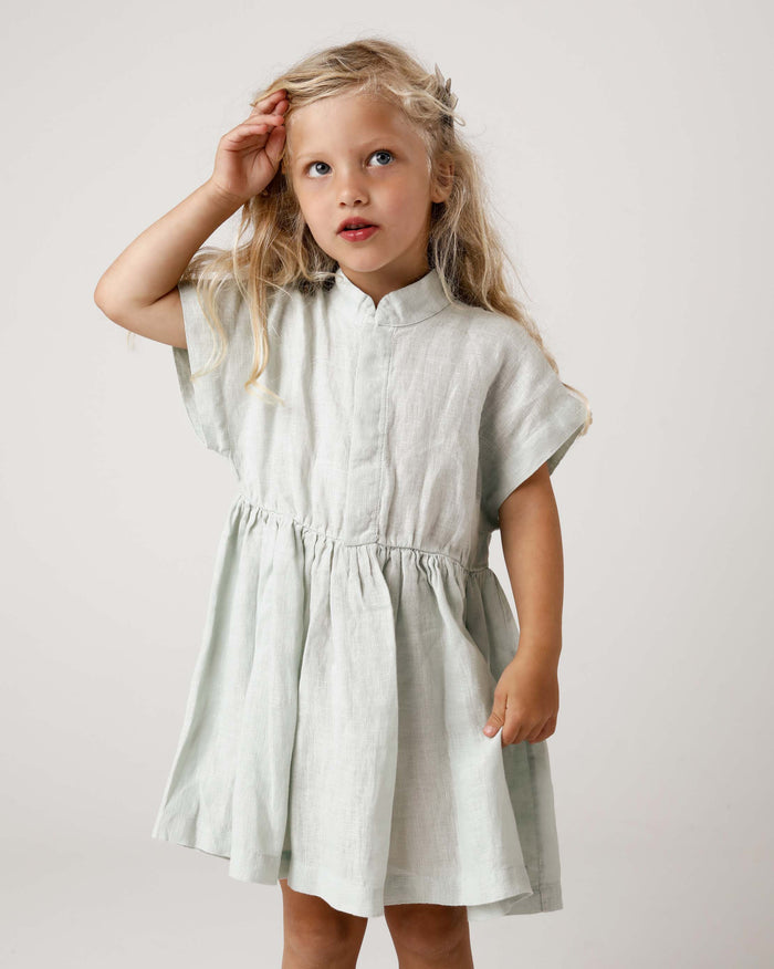 Donsje Byzou Linen Dress | Mint Green