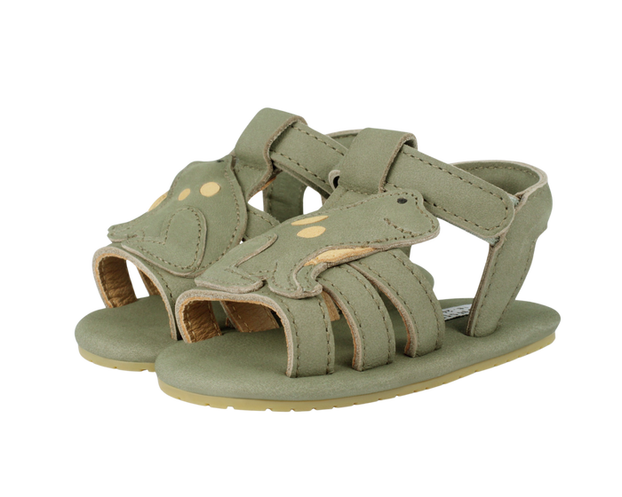 Donsje Cargot Sandals | Frog | Stone Nubuck