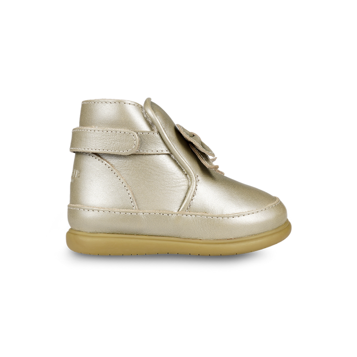 Donsje Cemilla Shoes | Champagne Metallic Leather