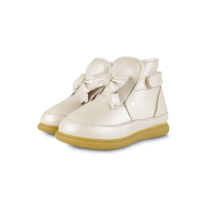 donsje Cemilla Shoes | Off White Metallic Leather