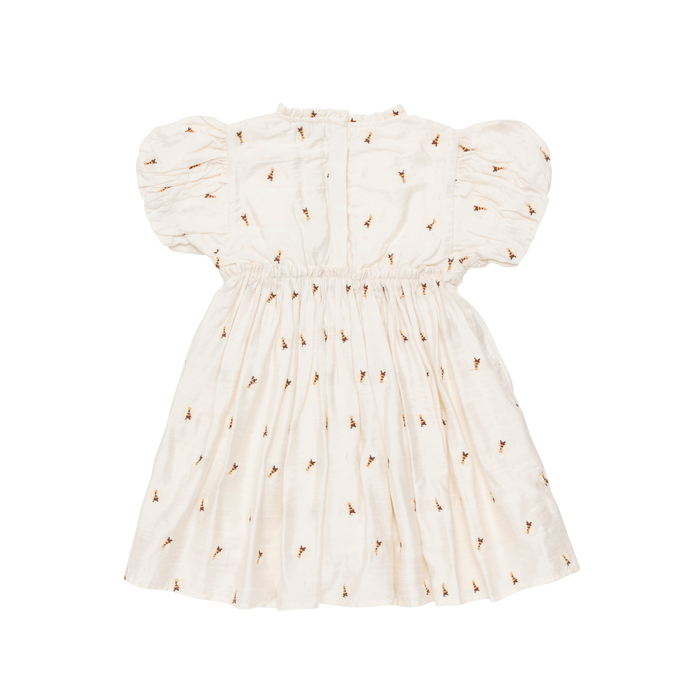 Donsje Clarize Dress | Bees | Warm White