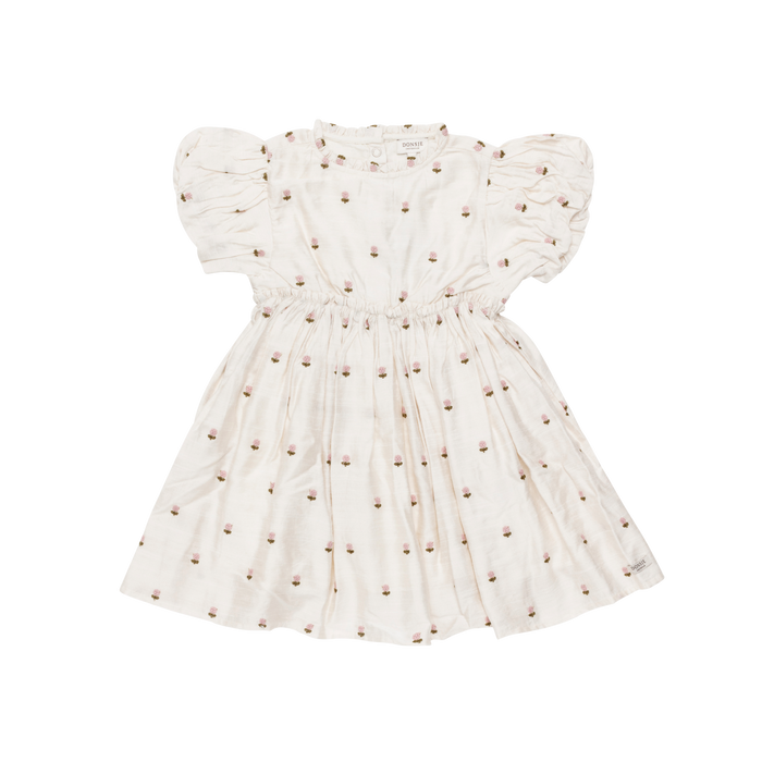 Donsje Clarize Dress | Roses | Warm White