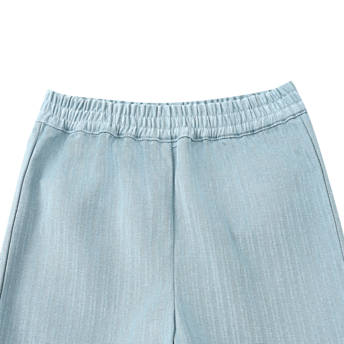 Donsje Cyriel Shorts | Steel Blue Striped