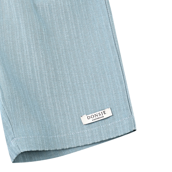Donsje Cyriel Shorts | Steel Blue Striped