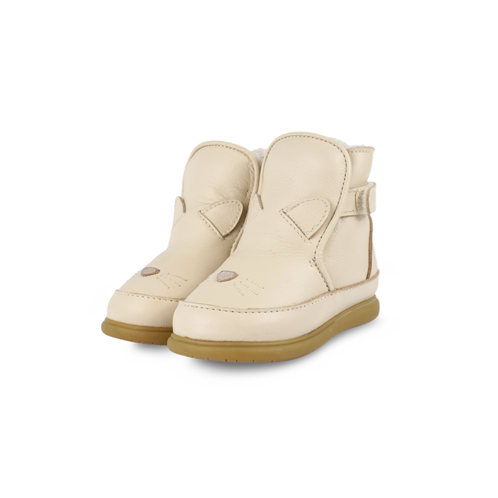 donsje Dubu Special Shoes | Kitten | Cream Leather