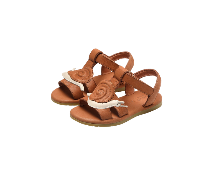 donsje Escar Sandals | Snail | Walnut Leather