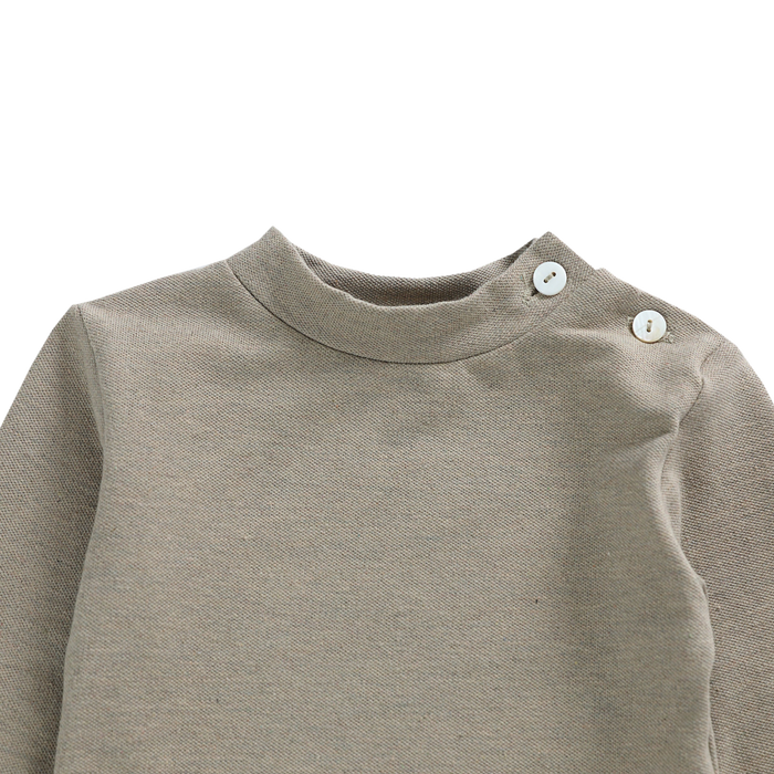 Donsje Felix Bodysuit | Warm Grey Melange