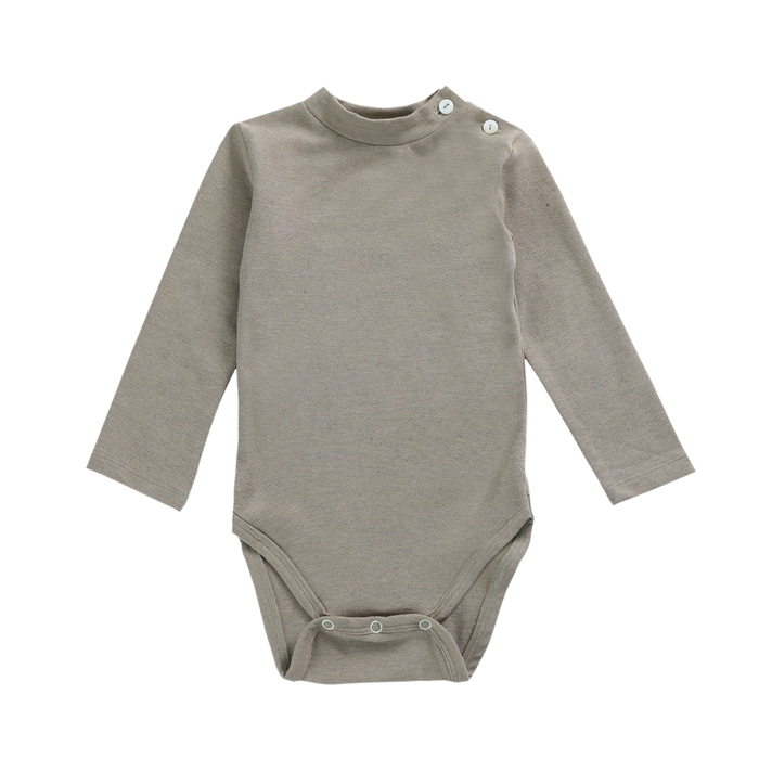 donsje Felix Bodysuit | Warm Grey Melange