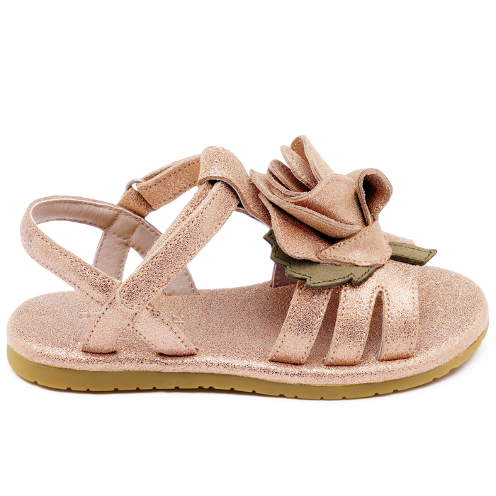 Donsje Fiyola Sandals | Rose | Powder Metallic Leather
