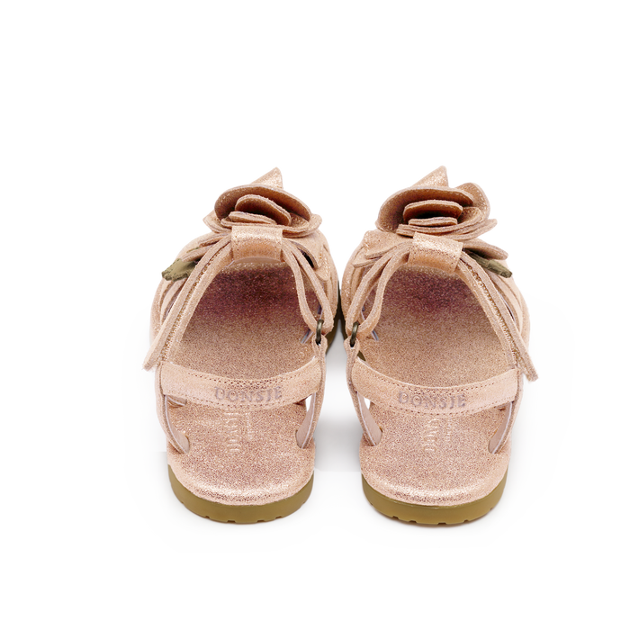 Donsje Fiyola Sandals | Rose | Powder Metallic Leather