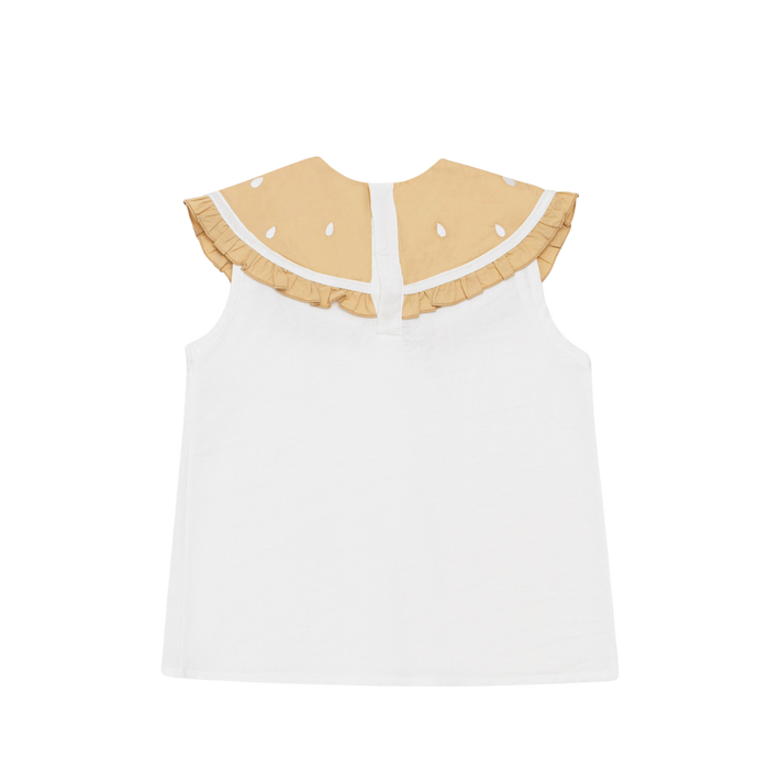 Donsje Frutas Blouse | Lemon | Crispy White