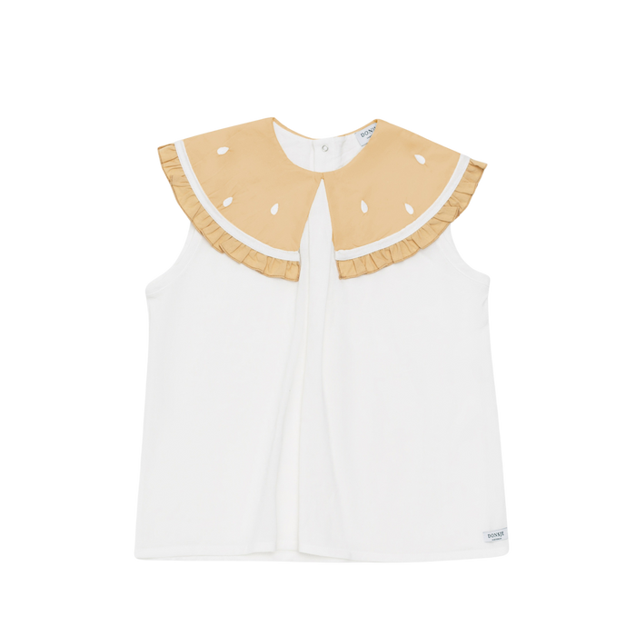 donsje Frutas Blouse | Lemon | Crispy White