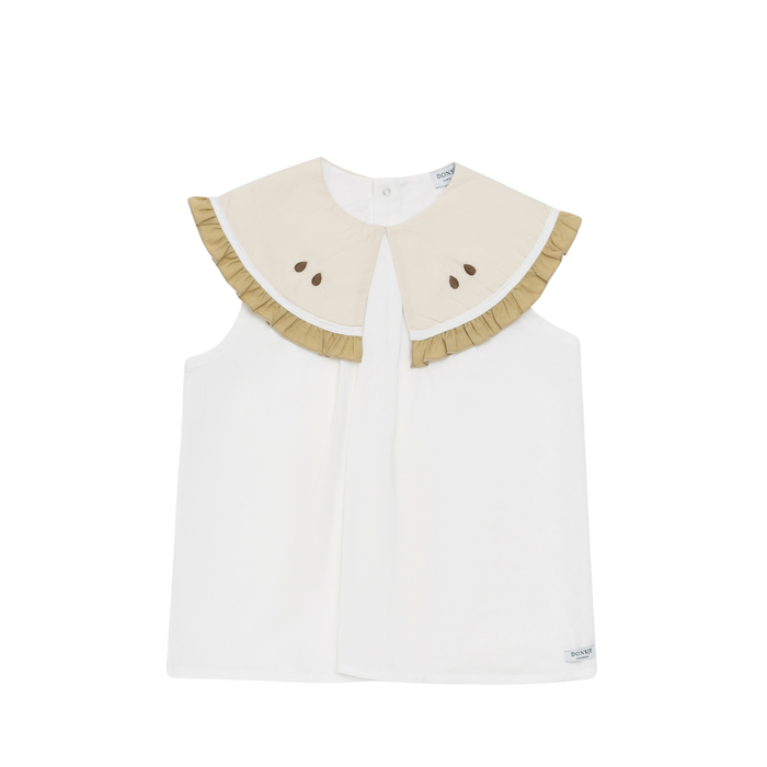 donsje Frutas Blouse | Pear | Crispy White