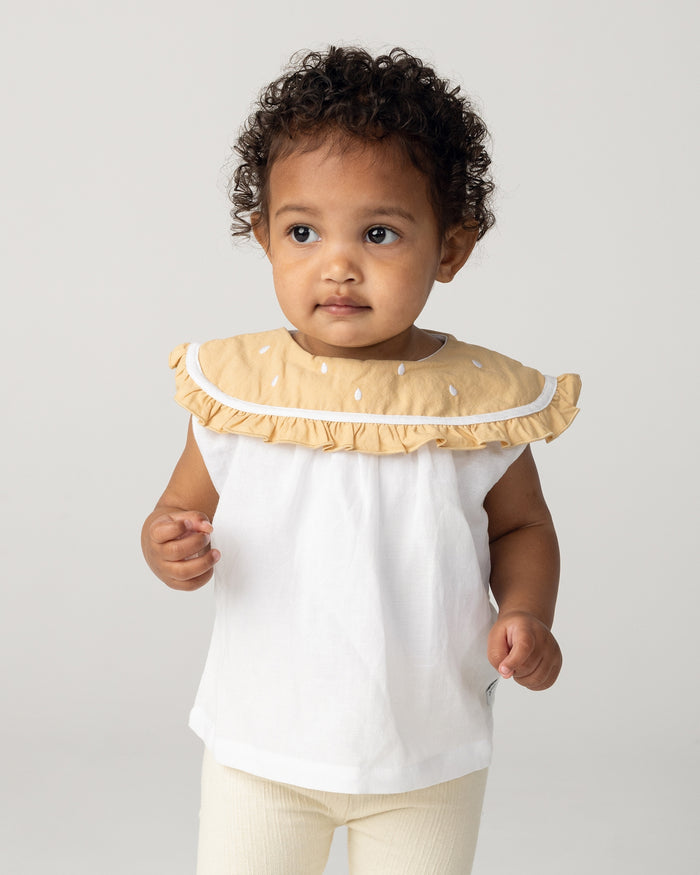 Donsje Frutys Blouse | Lemon | Crispy White