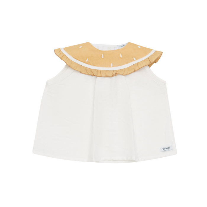 donsje Frutys Blouse | Lemon | Crispy White