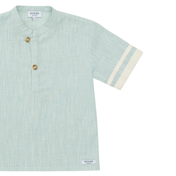 Donsje Fucas Linen Shirt | Frosted Green