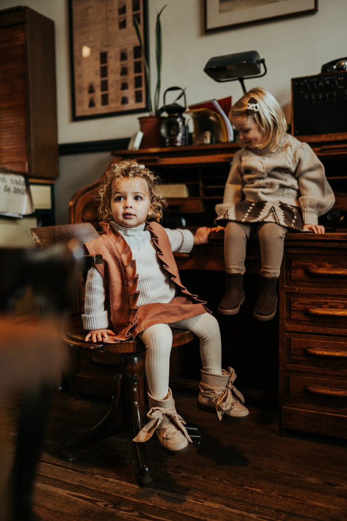 Donsje Ganza Boots | Ivory Leather