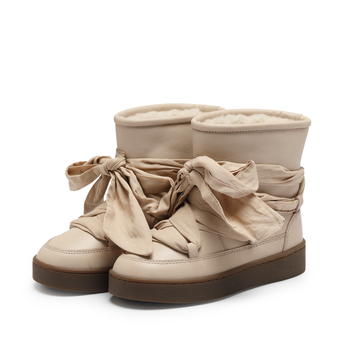 Donsje Ganza Boots | Ivory Leather