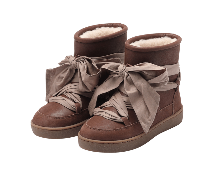 donsje Ganza Boots | Milk Chocolate Leather