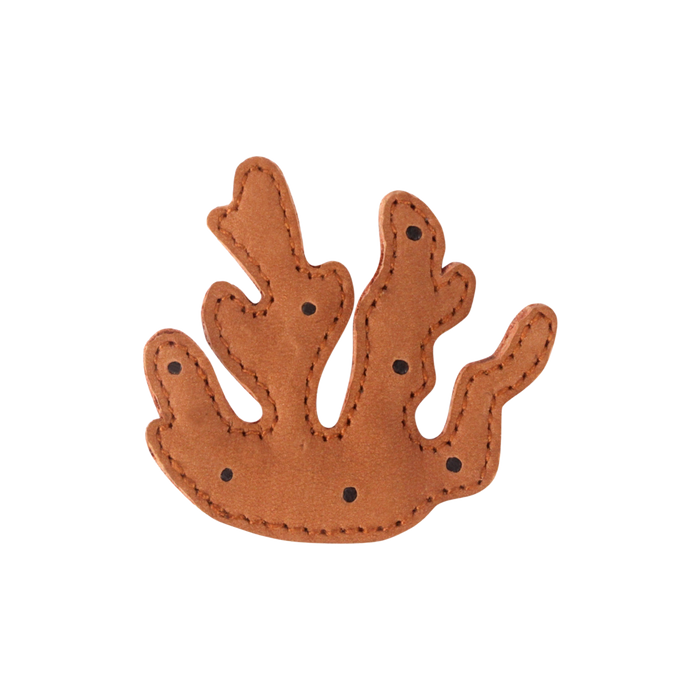 donsje Gurt Hairclip | Coral | Walnut Nubuck