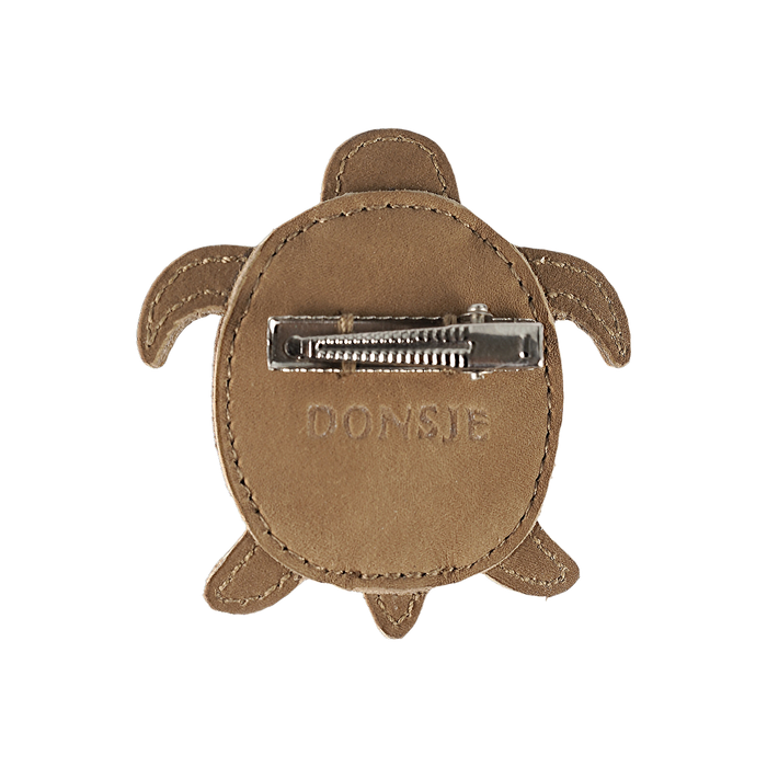 Donsje Gurt Hairclip | Turtle | Chocolate Nubuck