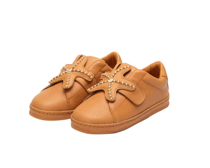 donsje Hayo Shoes | Starfish | Caramel Leather